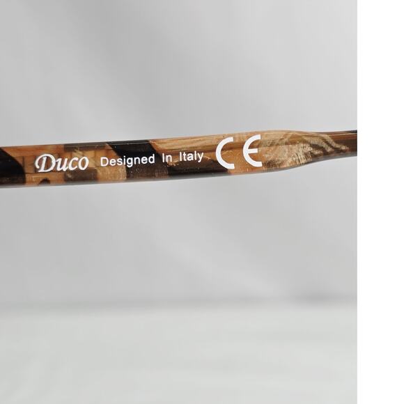 DUCO Aviator Brown Tortoise Brown Lens Polarized Sunglasses Double Bridge DC1208 - Picture 8 of 12